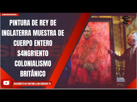 PINTURA DE REY DE INGLATERRA MUESTRA DE CUERPO ENTERO S4NGR1ENT0 COLONIALISMO BRITÁNICO
