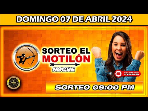 Resultado de EL MOTILON NOCHE del DOMINGO 07 de Abril del 2024 #chance #motilonnoche