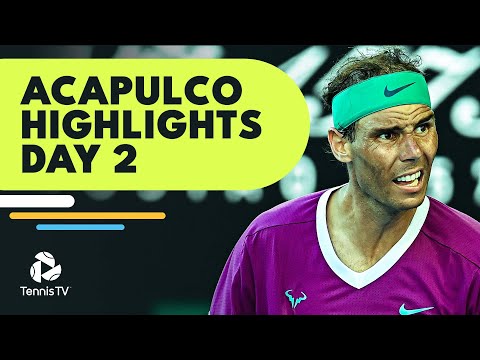 Tennis 🎾 Medvedev, Nadal & Tsitsipas Take Centre Stage | Acapulco 2022 Highlights Day 2