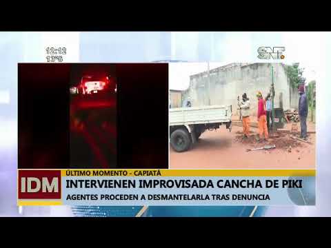 Intervienen calle con improvisada cancha de Piki voley en Capiatá