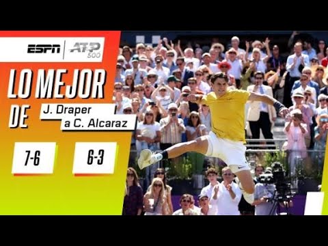 ¡DRAPER JUGÓ UN PARTIDO SOÑADO Y ELIMINÓ A CHARLY ALCARAZ DEL ATP DE LONDRES! | RESUMEN