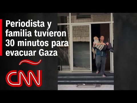 Este periodista y su familia solo tuvieron 30 minutos para evacuar Gaza