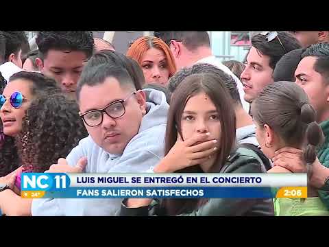 Luis Miguel no defraudó a miles de personas que llegaron a su concierto en Costa Rica