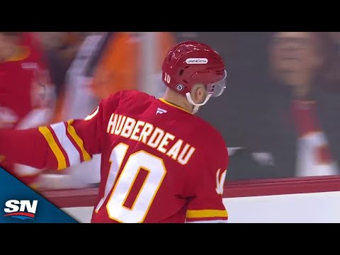 Flames Jonathan Huberdeau Scores Off Sweet Feed From Martin Pospisil