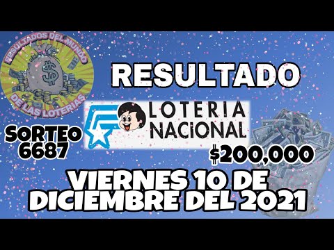 RESULTADO LOTERÍA NACIONAL SORTEO #6687 DEL VIERNES 10 DE DICIEMBRE DEL 2021 /LOTERÍA DE ECUADOR/