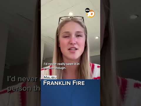 Pepperdine student from San Diego escaped Franklin Fire #sandiego #news #abc10news #fire #malibu