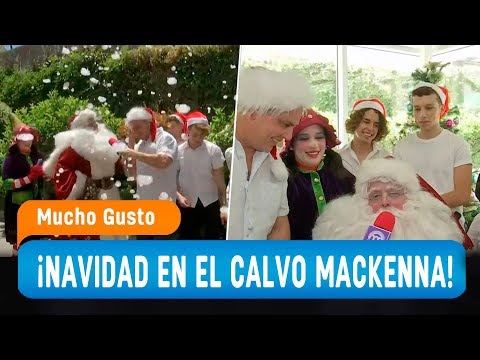 Viñuela llegó con la Navidad al Calvo Mackenna para alegrar a niños con cáncer - Mucho Gusto 2019