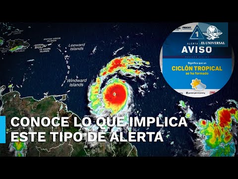 Esto significa que Yucatán esté en alerta azul por el huracán Beryl