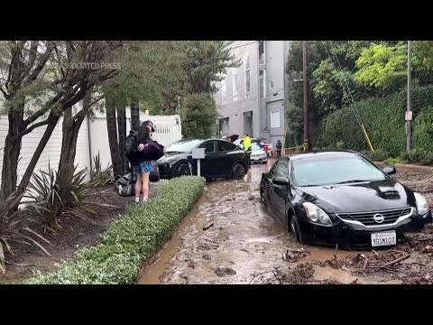 Mud sends some L.A. residents out of homes and into the streets