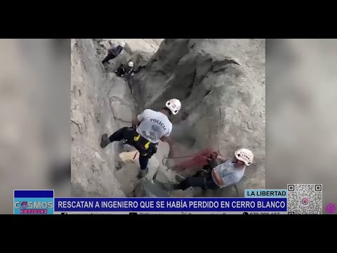 La Libertad: rescatan a ingeniero que se había perdido en Cerro Blanco