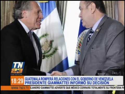Guatemala romperá relaciones con el gobierno de Venezuela