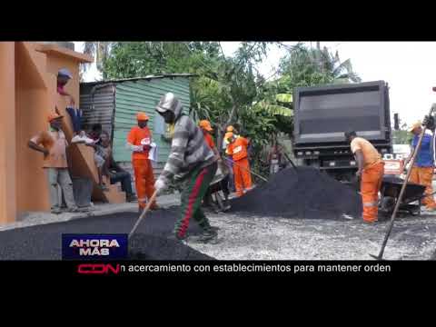 Ministro de Obras Públicas supervisa trabajos en Santo Domingo Norte