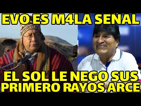 EVO MORALES DENUNCIA QUE PRESIDENTE  ARCE ESTARIA PONIENDO TRABAJAR GENTE DE JEANINE AÑEZ..