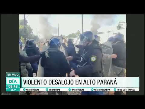 Violento desalojo en zona de Alto Paraná