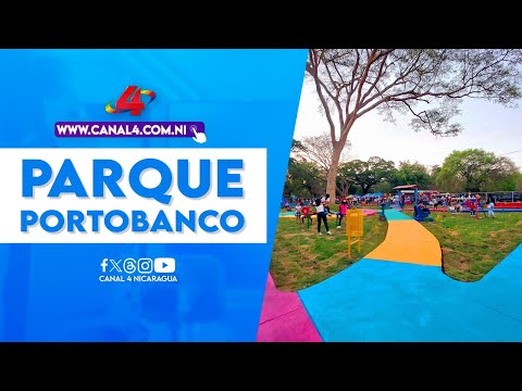 Gobierno Sandinista inaugura mejoras del parque Portobanco en León