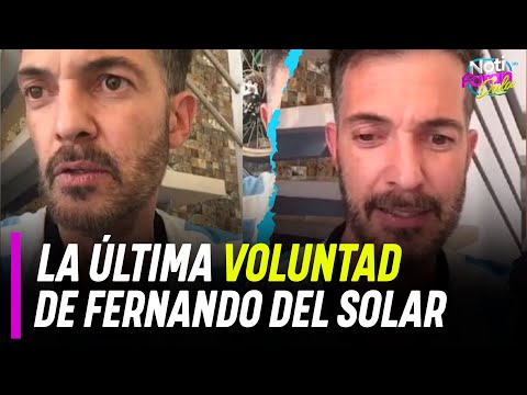 Fernando del Solar: Esta era la última voluntad del conductor
