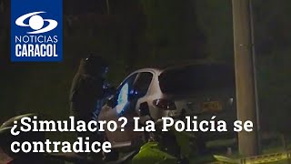 ¿Simulacro La Policía se contradicen sobre carro abandonado y explosión en zona exclusiva de Bogotá