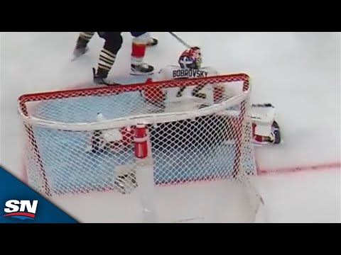 Panthers Sergei Bobrovsky Denies Bruins Game-Tying Goal With Incredible Sprawling Effort