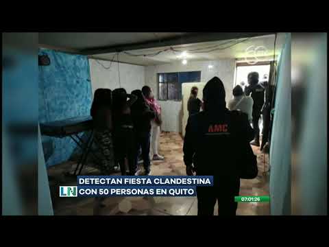 Policía irrumpió en reunión privada de decenas de personas en Quito