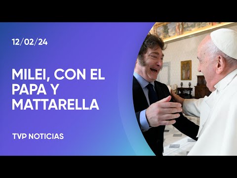 Milei se reunió con el Papa, Meloni y el presidente italiano