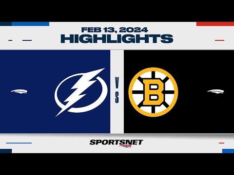 NHL Highlights | Lightning vs. Bruins - February 13, 2024