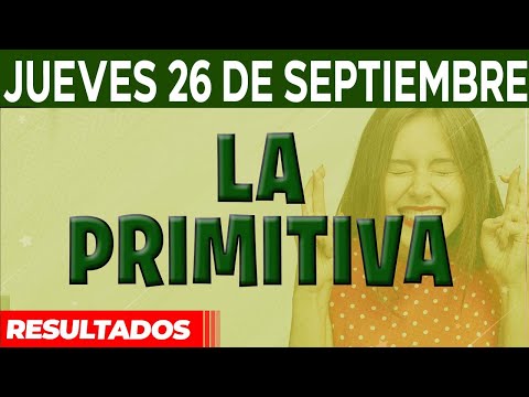 Resultado del sorteo Primitiva del Jueves 26 de Septiembre del 2024.