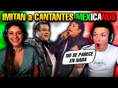 ESPAÑOLES REACCIONAN IMITACIONES de CANTANTES MEXICANOS  *¿Lo hacen bien?*