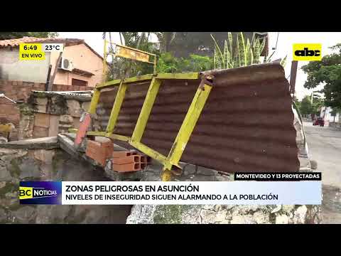 Zonas peligrosas en Asunción