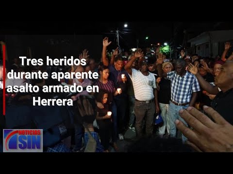 Tres heridos durante aparente asalto armado en Herrera