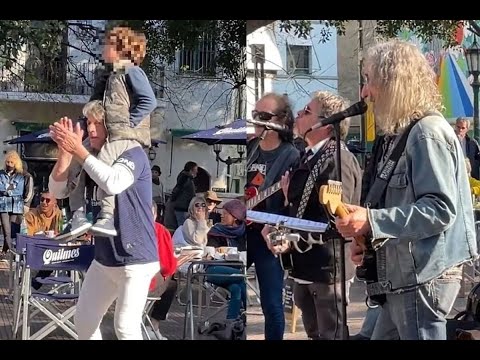 Eduardo, vení a buscar a Juan Cruz se convertirá en un tema: la banda de la Plaza San Telmo aprove