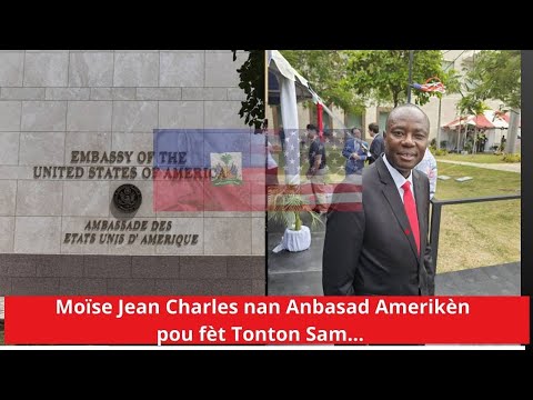 Moïse Jean Charles nan  fèt Tpeyi Etazini ak nouvo anbasadè Etazini an Ayiti