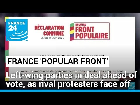 French left-wing parties in deal to form common 'popular front' for elections • FRANCE 24 English