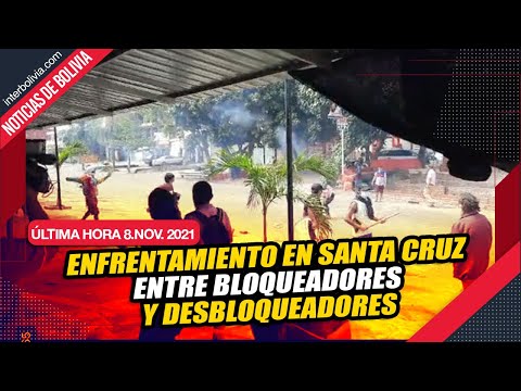 ? Enfrentamientos en punto de bloqueo de Santa Cruz de la AV. Escuadron Velasco