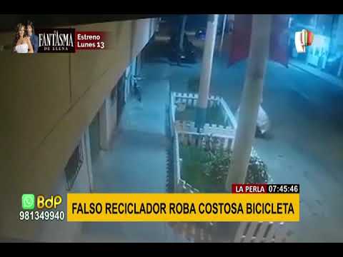 Falso reciclador roba costosa bicicleta en La Perla