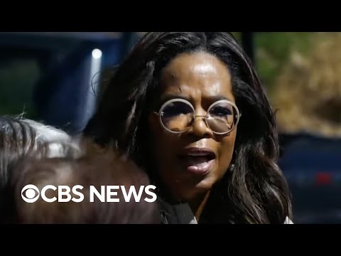 Oprah Winfrey speaks with Maui wildfires survivors, volunteers