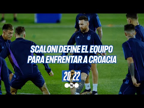 SCALONI DEFINE el EQUIPO PARA ENFRENTAR a CROACIA - Telefe Noticias