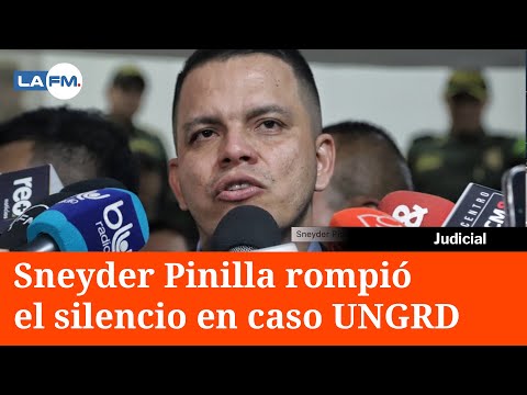 Sneyder Pinilla declaró ante la Corte Suprema de Justicia por corrupción en la UNGRD