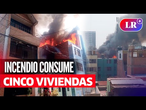BREÑA: incendio de grandes proporciones afecta a 5 viviendas | #LR