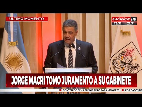 Jorge Macri tomó juramento a su Gabinete: Queremos una Ciudad segura