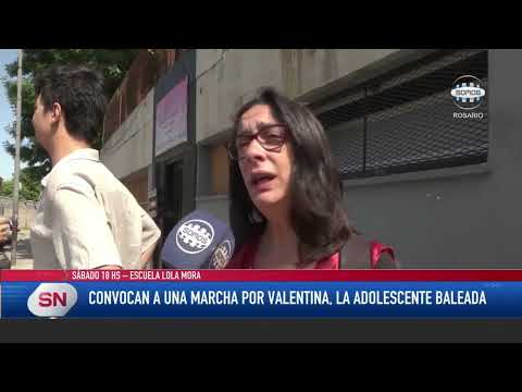 Convocan a una marcha por Valentina la adolescente baleada. Sábado 18 hs Escuela Lola Mora.