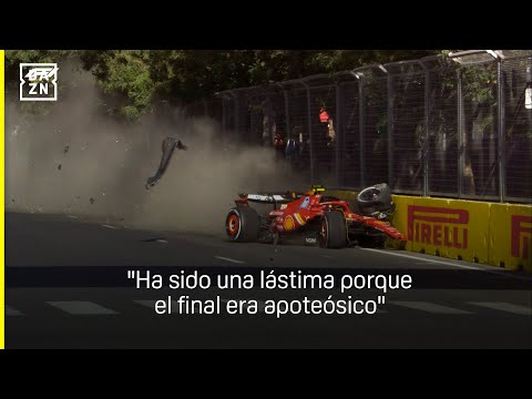 El análisis del accidente entre Carlos Sainz y Checo Pérez en Bakú: Ninguno merecía terminar así