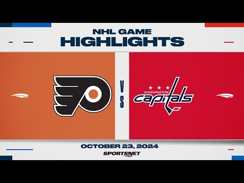 NHL Highlights | Flyers vs. Capitals - October 23, 2024