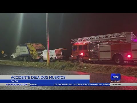 Fatal accidente de tránsito deja dos muertos en Colón