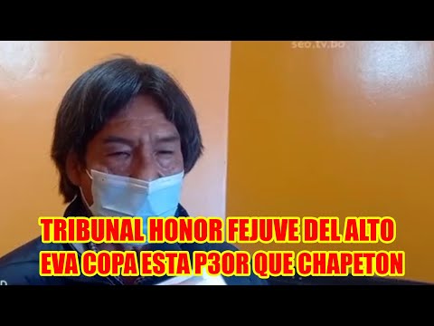 ALCALDESA EVA COPA ESTA P3OR QUE EXALCALDESA SOLEDAD CHAPETON MENCIONÓ TRIBUNAL DE HONOR DEL ALTO