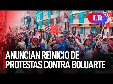Anuncian reinicio de protestas en Puno contra el Gobierno de Dina Boluarte | #LR