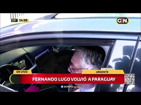 Fernando Lugo volvió al Paraguay
