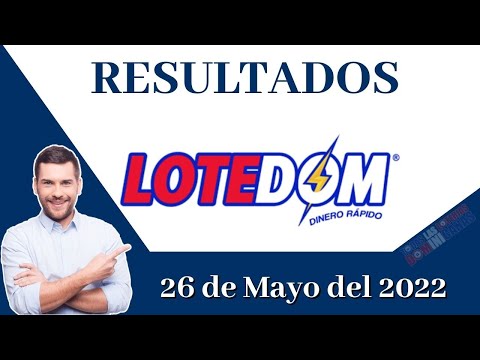 Loteria LOTEDOM 1:55 PM Jueves 26 de Mayo del 2022