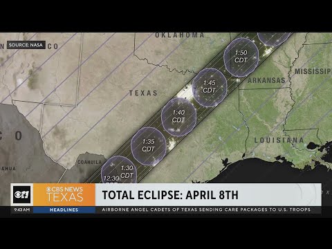 Once-in-a-lifetime total eclipse will sweep over Texas April 8