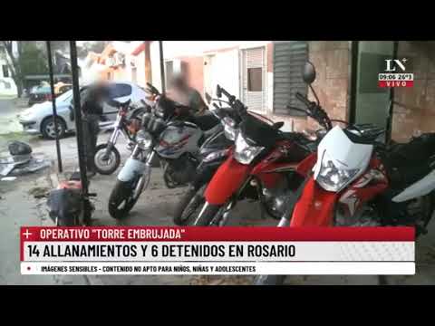 Operativo Torre embrujada en Rosario: encontraron una granada y armas de guerra