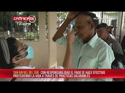 Jubilados y pensionados reciben pago correspondiente a mayo en Jalapa - Nicaragua